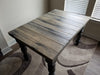 Clearance Sale! Farmhouse Dining Table Reclaimed Distressed Solid Wood with Chunky Wood Legs and Custom Stain