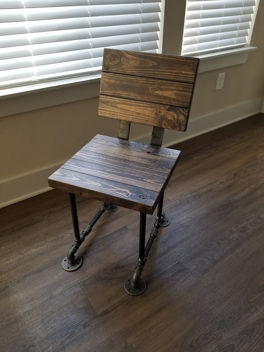 Industrial Chair / Stool with Pipe Legs any size or height