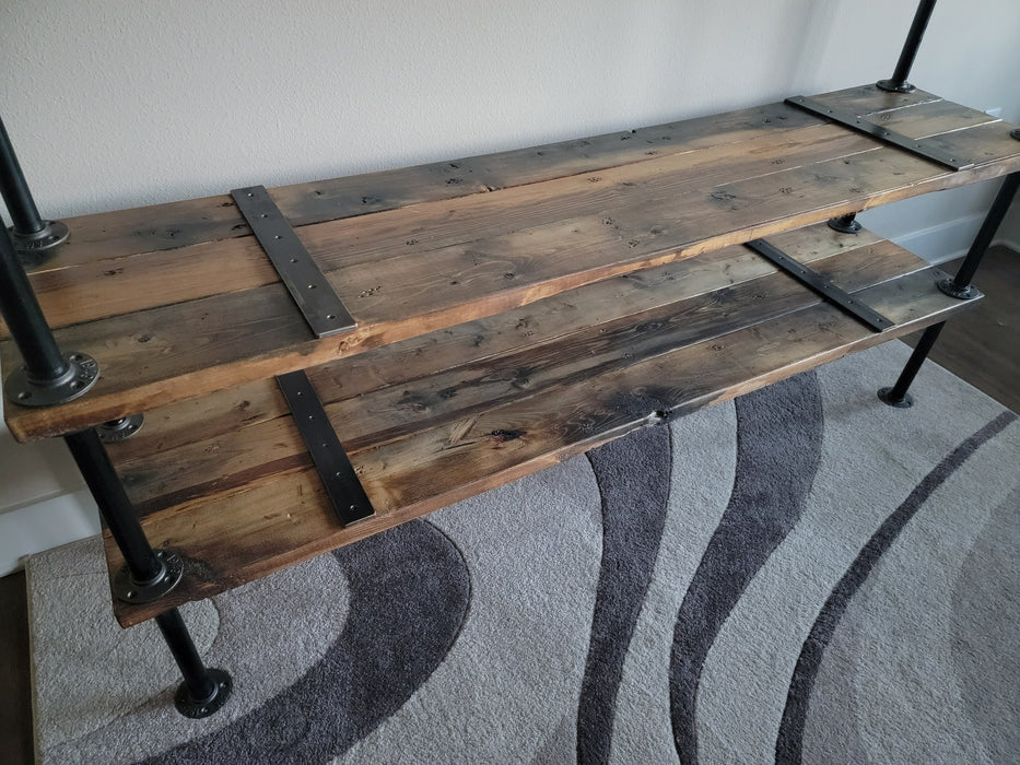 Clearance Sale! Shelving Unit made with Reclaimed Distressed Wood