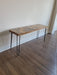 Clearance Sale! Chunky Wood Desk Reclaimed Distressed Desk with Rebar Hairpin legs