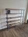 Clearance Sale! Industrial Bookcase made with Reclaimed Distressed Wood and Iron Pipes