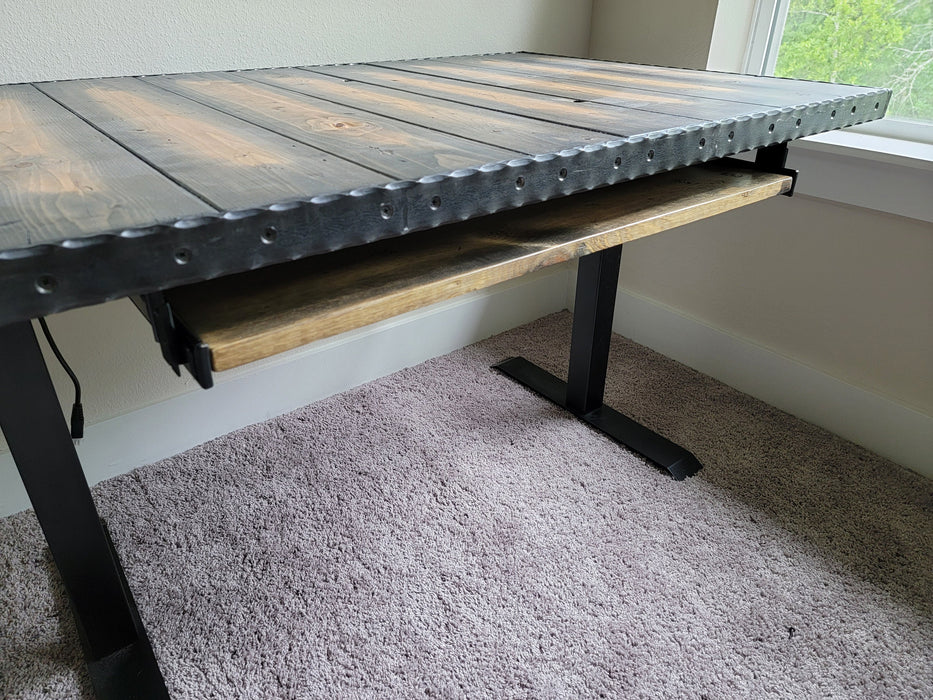 Clearance Sale! Custom Large Keyboard Tray made with Reclaimed Distressed Wood