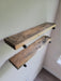 Single Pipe Shelf made with Reclaimed Distressed Wood