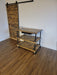 Clearance Sale! Industrial Kitchen Island with Casters, Drawer and Handle