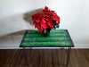 Sale! Alien Green Reclaimed Distressed Industrial Wood Desk with rebar hairpin legs