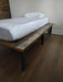 Clearance Sale! Rustic Platform Bed Reclaimed Distressed Solid Wood and Steel