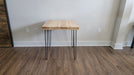 Clearance Sale! Natural Wood Reclaimed Distressed Dining Table with Rebar Hairpin Legs