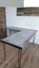 Any Size - Ghost L-Shaped Desk Reclaimed Distressed Industrial Style with Hairpin legs free shipping