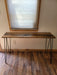 Reclaimed Distressed Simple Desk with Hairpin Legs