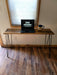 Reclaimed Distressed Simple Desk with Hairpin Legs