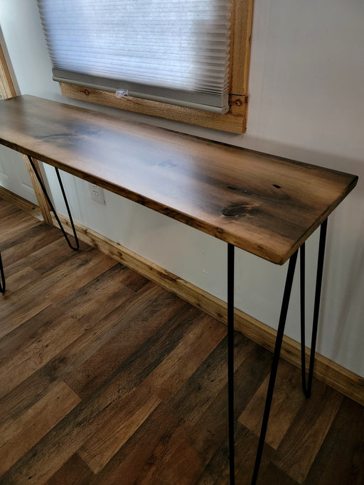 Reclaimed Distressed Simple Dining Table with Hairpin Legs