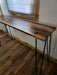 Reclaimed Distressed Simple Sofa or Hallway Table with Hairpin Legs